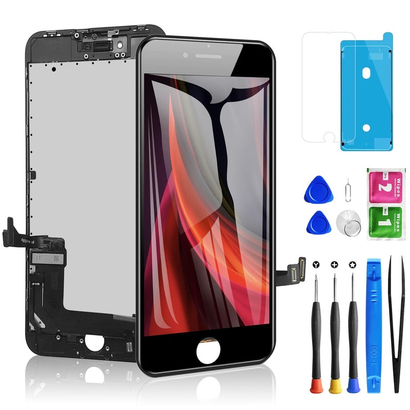 Diykitpl for iPhone 8 Plus Screen Replacement Black 5.5 Inch, Diykitpl 3D Touch LCD Digitizer Display for iPhone 8 Plus, with Repair Tools Kit for A1864,A1897,A1898 Glass Screen - Image 1
